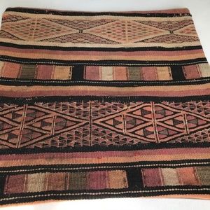 Turkish Pillow Cover, Kilim Cushion Cover. 20"x20"